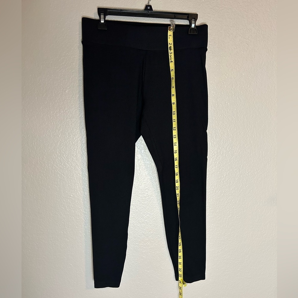 Loft black checked leggings size M - Picture 5 of 7